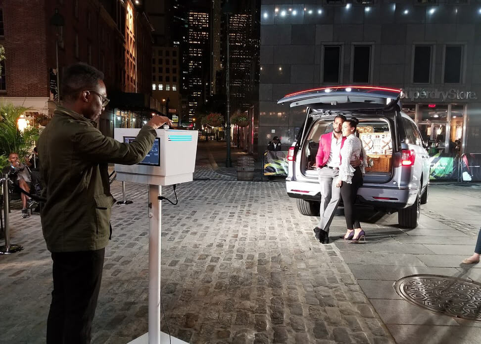 outdoor photo booth south street seaport new york city