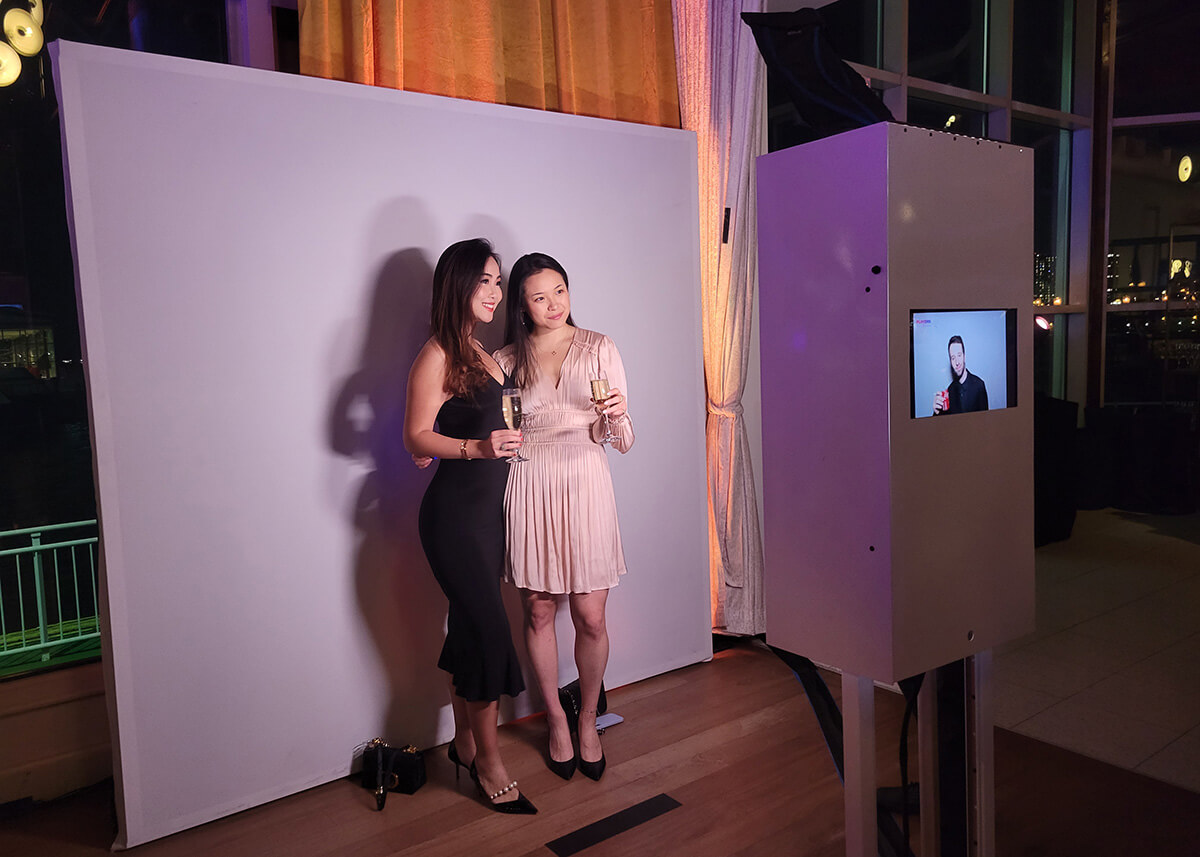 Photo Booth Glamour GlamCam Kardashian Black White Soft Skin New York NYC