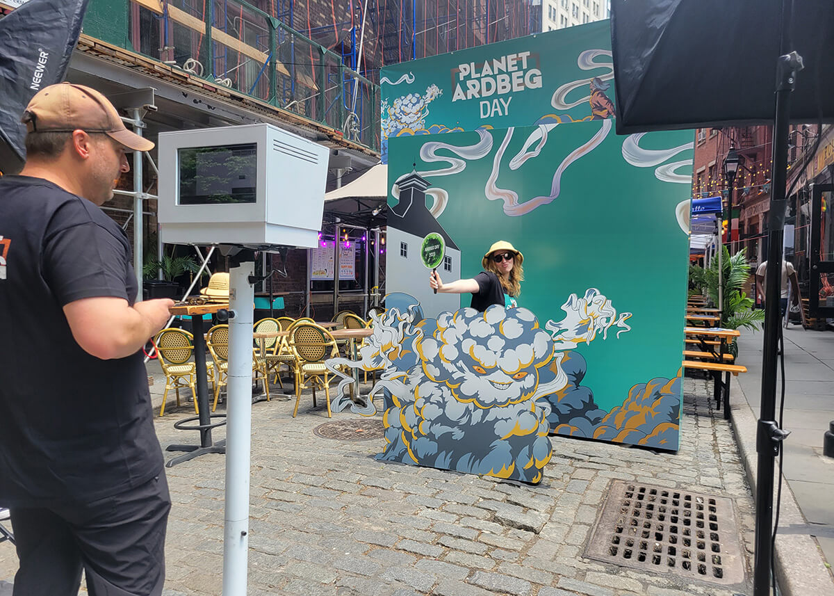 ardbeg day video booth activation company in new york city