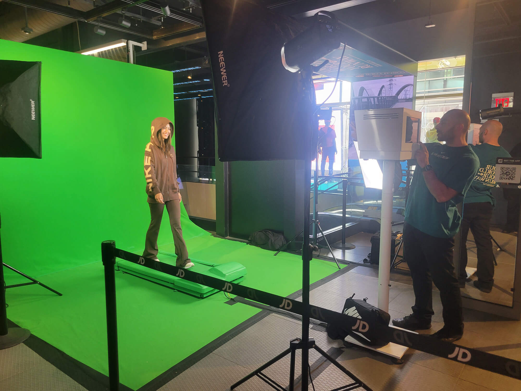 green screen treadmill video booth rentals in new york