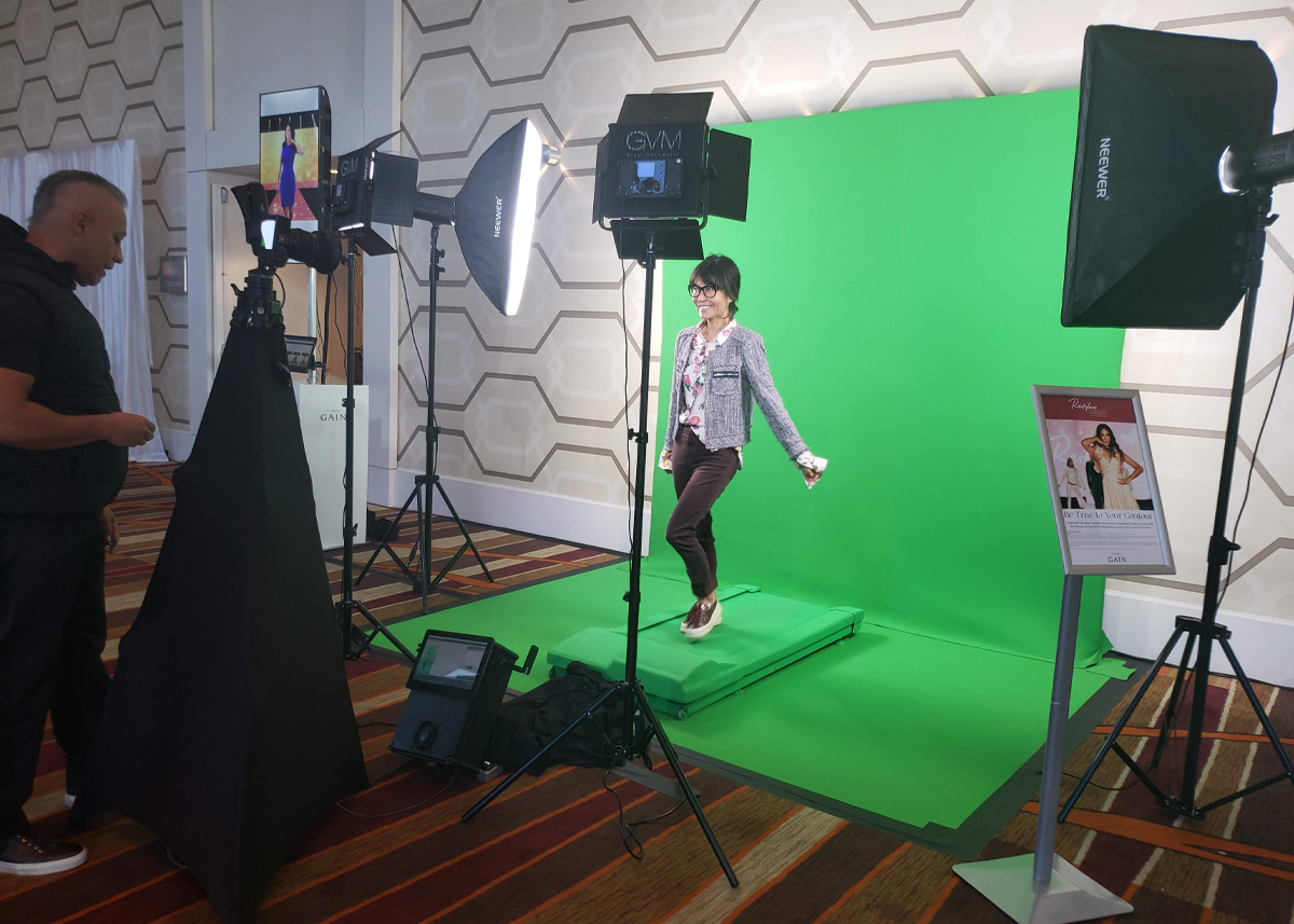 fashion runway video booth rental company