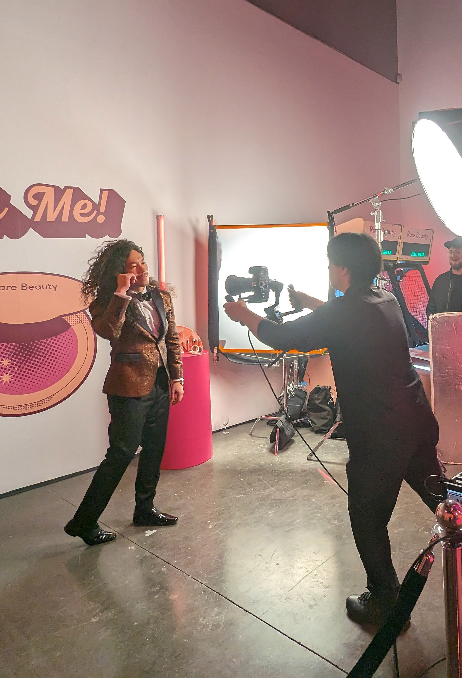 rare beauty cole walliser glambot video booth nyc