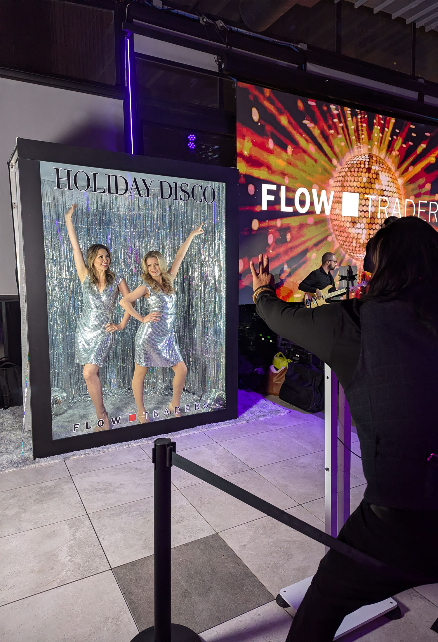 disco themed box photo booth rental
