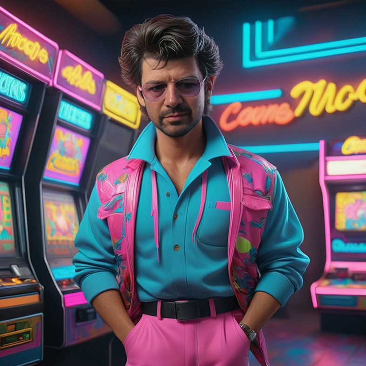 80s theme ai photo booth new york