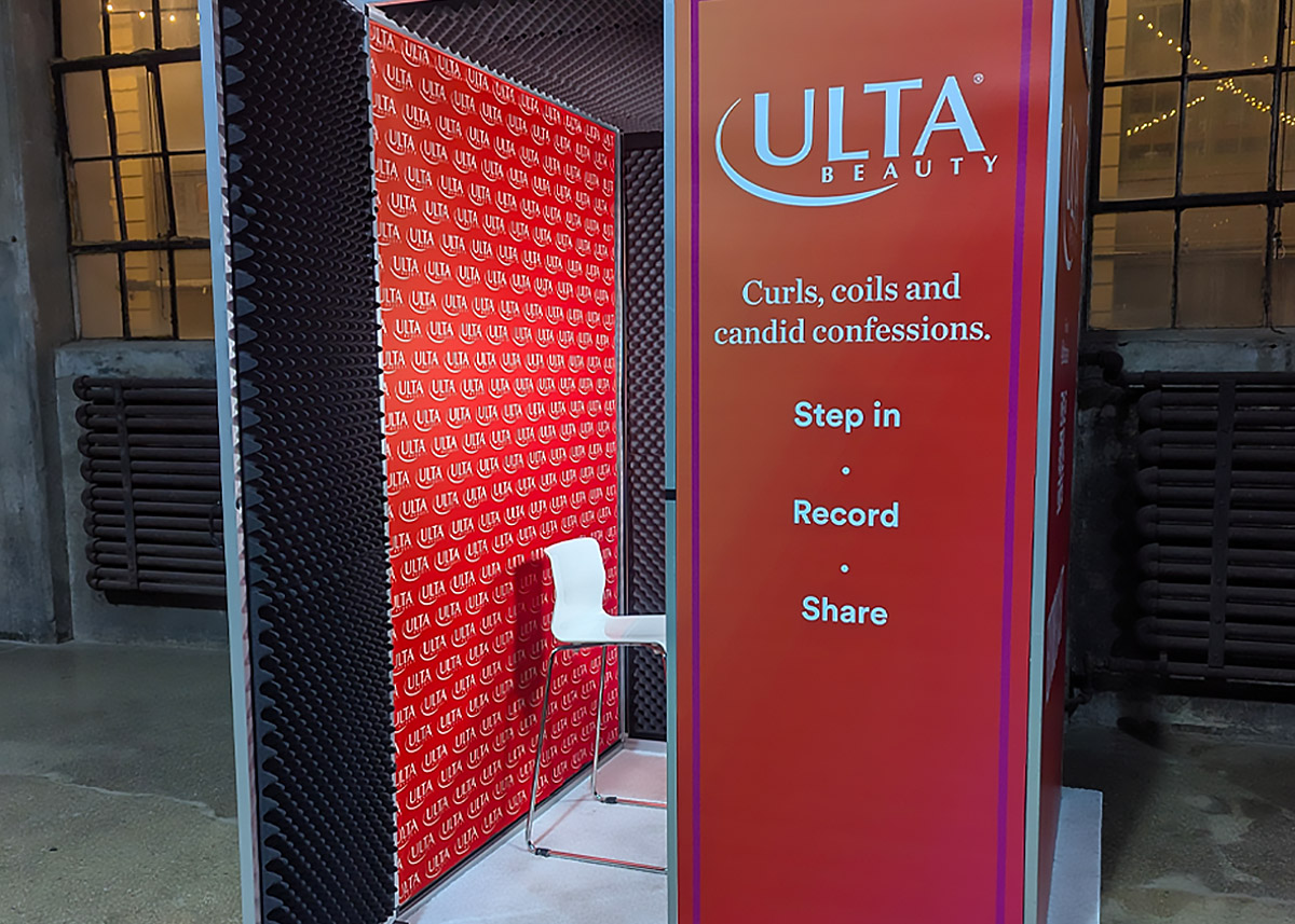 Ulta Beauty Texture On Set Video Testimonial Booth NYC